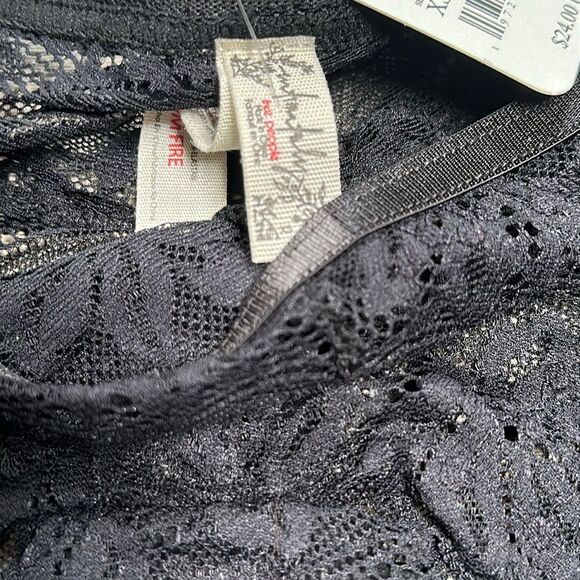 Free People Last Dance Brief Undies Black Lace Large - Picture 4 of 7